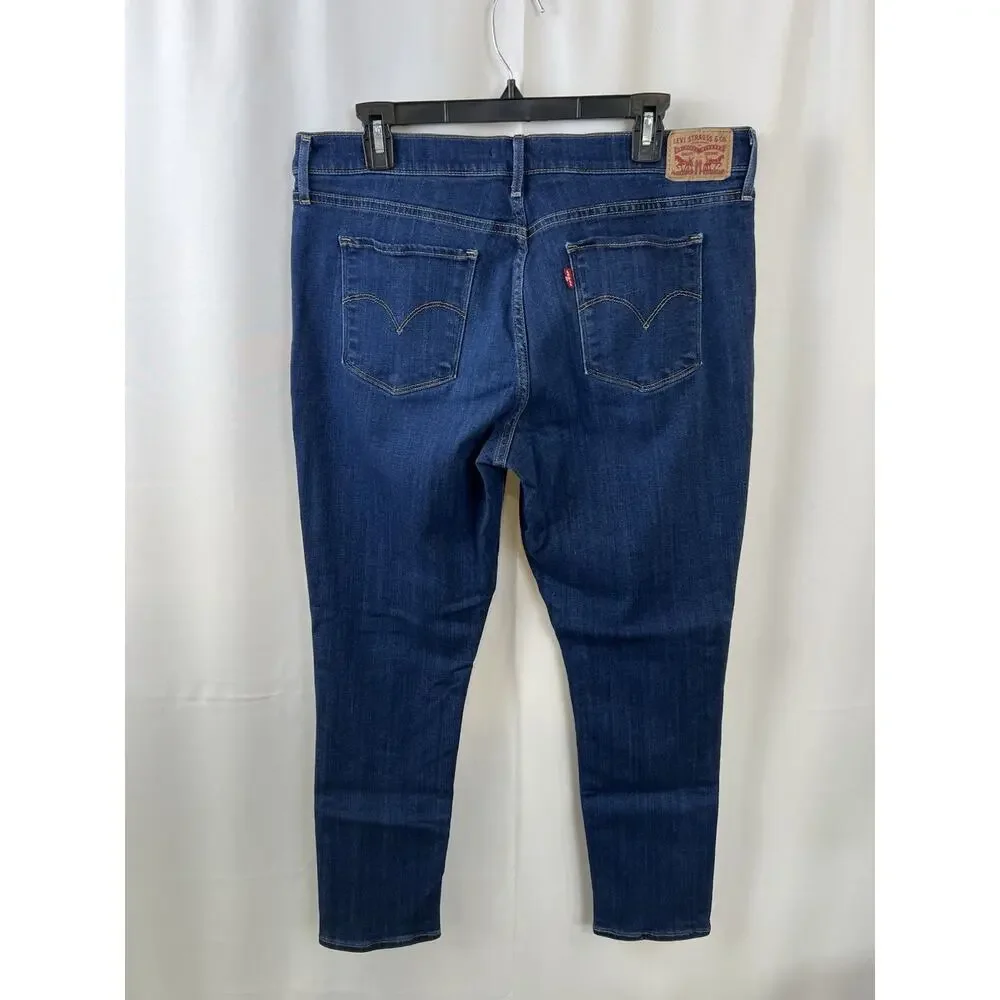 Levi's 311 Shaping Skinny Jeans Women's 33 Medium Wash Blue Stretch Denim Pants